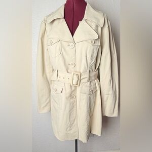 New York & Company Beige Trench Coat